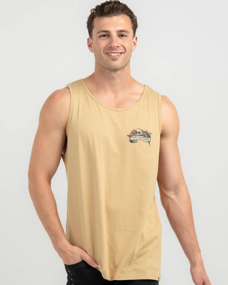 The Mad Hueys Captain Compass Singlet for Mens
