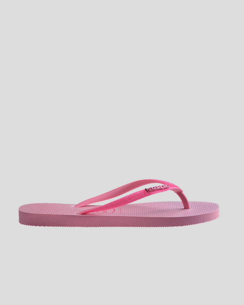 Havaianas Slim Glitter Iridescent Thongs for Womens