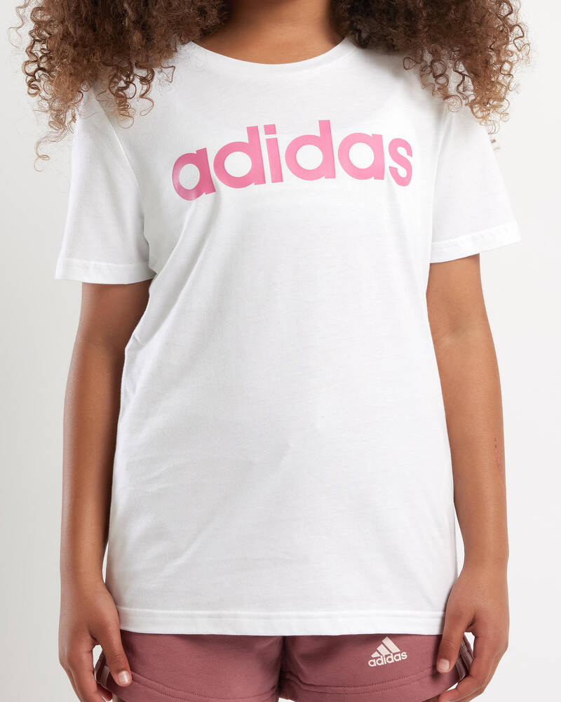 adidas Girls' Linear T-Shirt for Womens