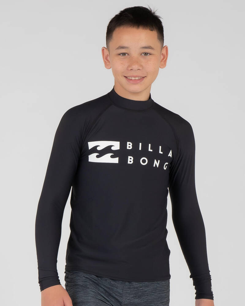 Billabong Boys' Union Relaxed Fit Long Sleeve Rash Vest for Mens