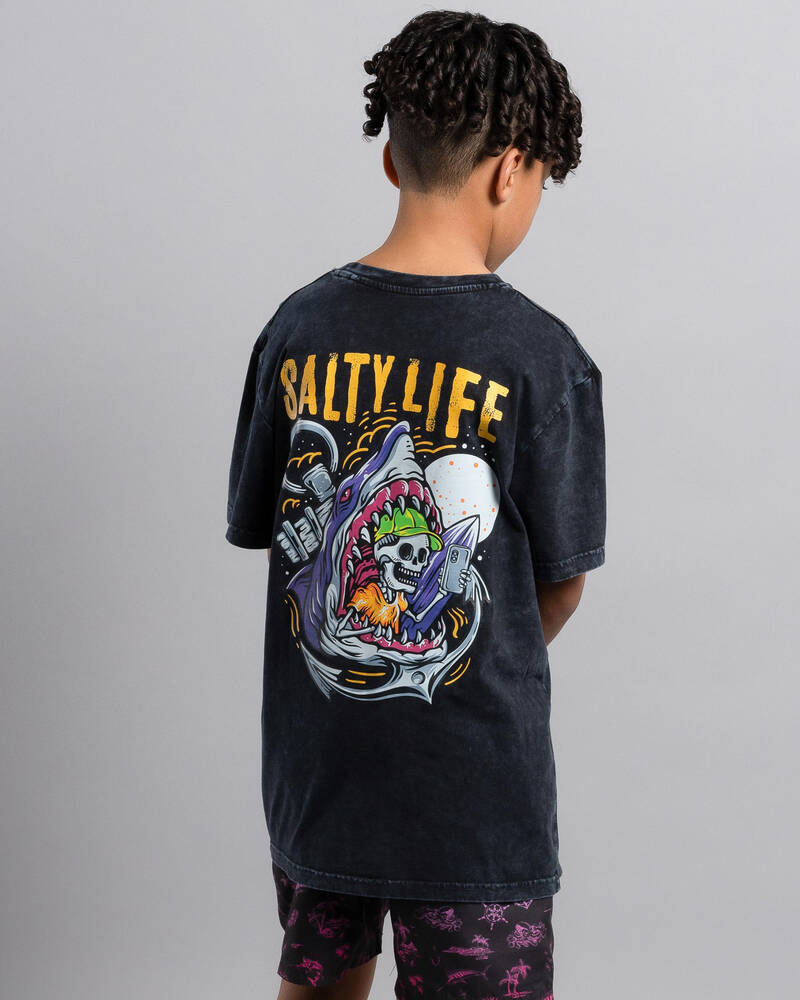 Salty Life Boys' Snap T-Shirt for Mens