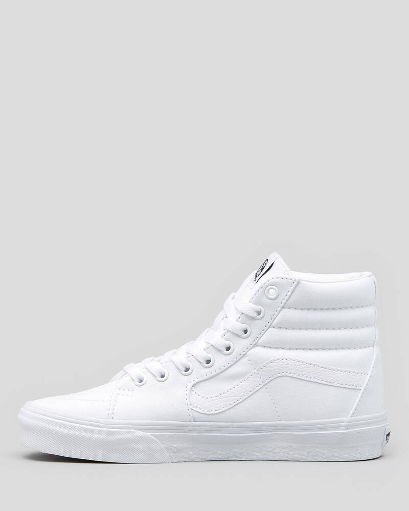 Shop Vans Womens Sk8-HI Shoes In True White - Fast Shipping & Easy ...
