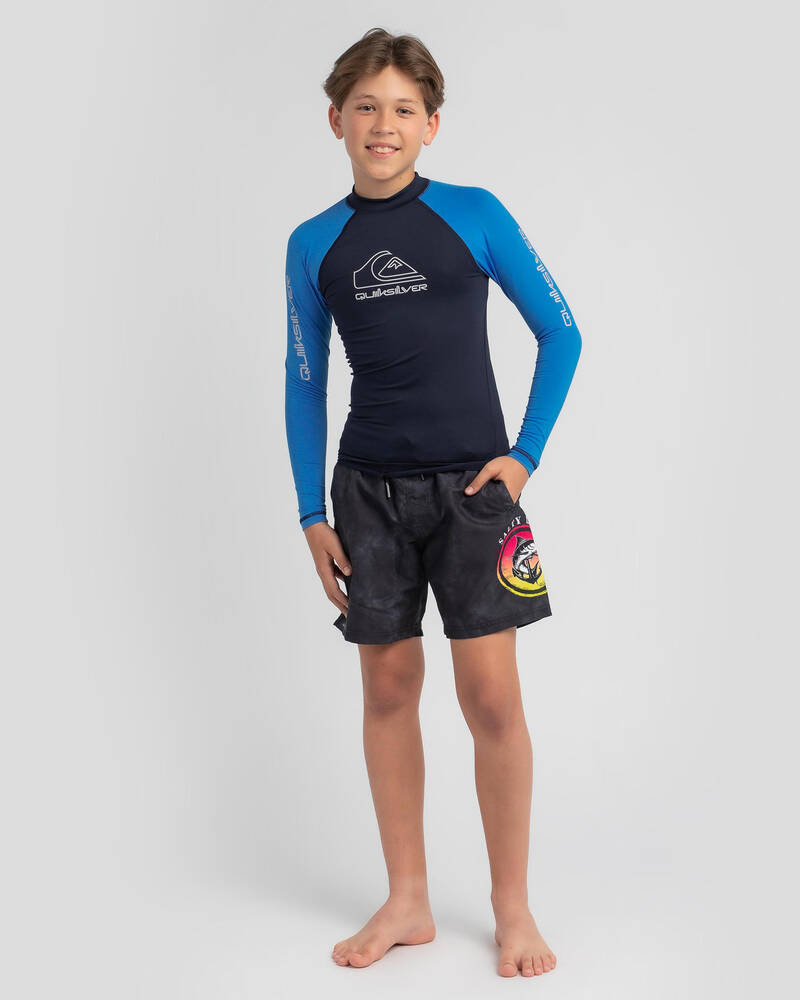 Quiksilver Boys' On Tour Long Sleeve Rash Vest for Mens