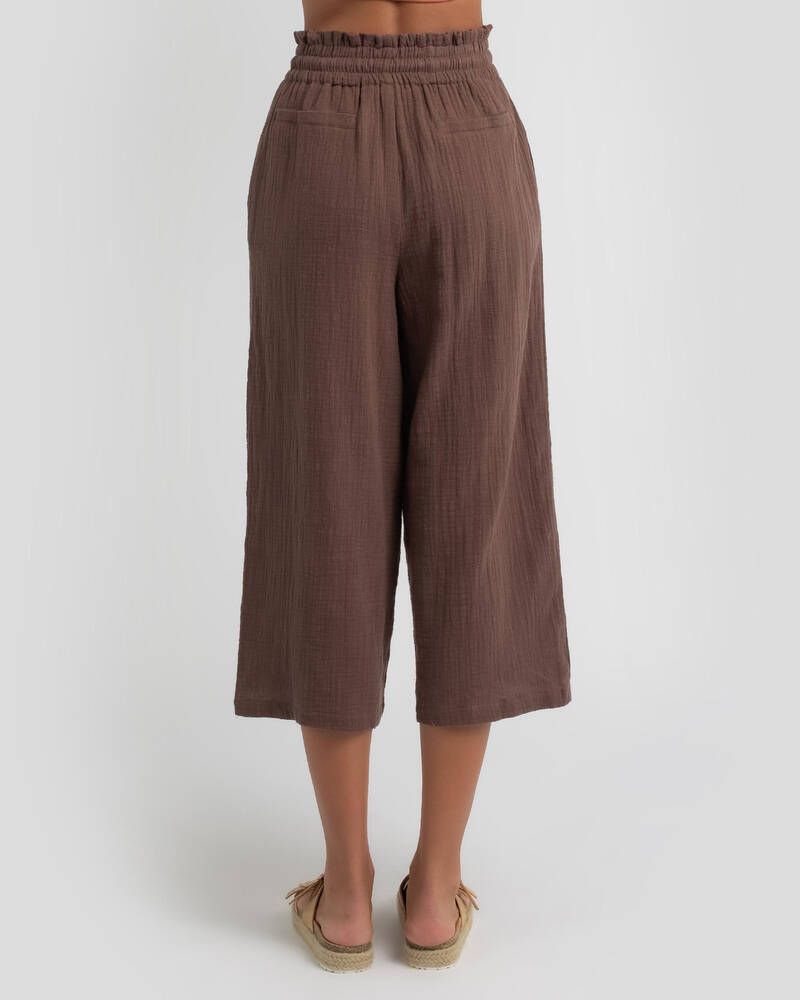 Shop Ava And Ever Bondi Beach Pants In Chocolate - Fast Shipping & Easy ...