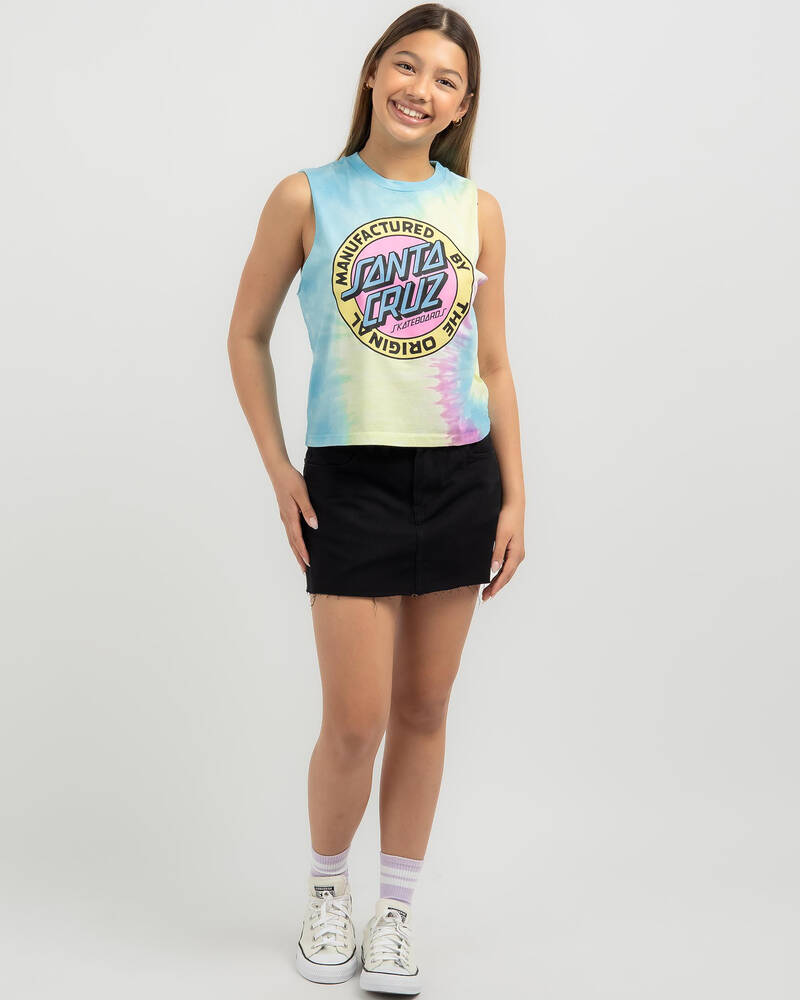 Santa Cruz Girls' MFG Dot Front Tank Top for Womens