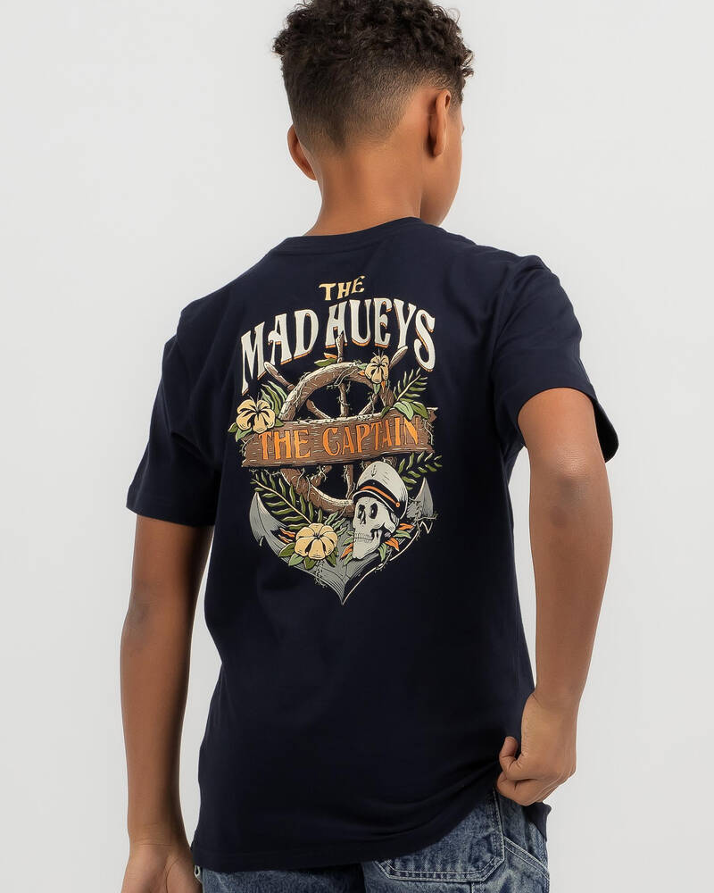 The Mad Hueys Boys' Shipwrecked Captain T-Shirt for Mens