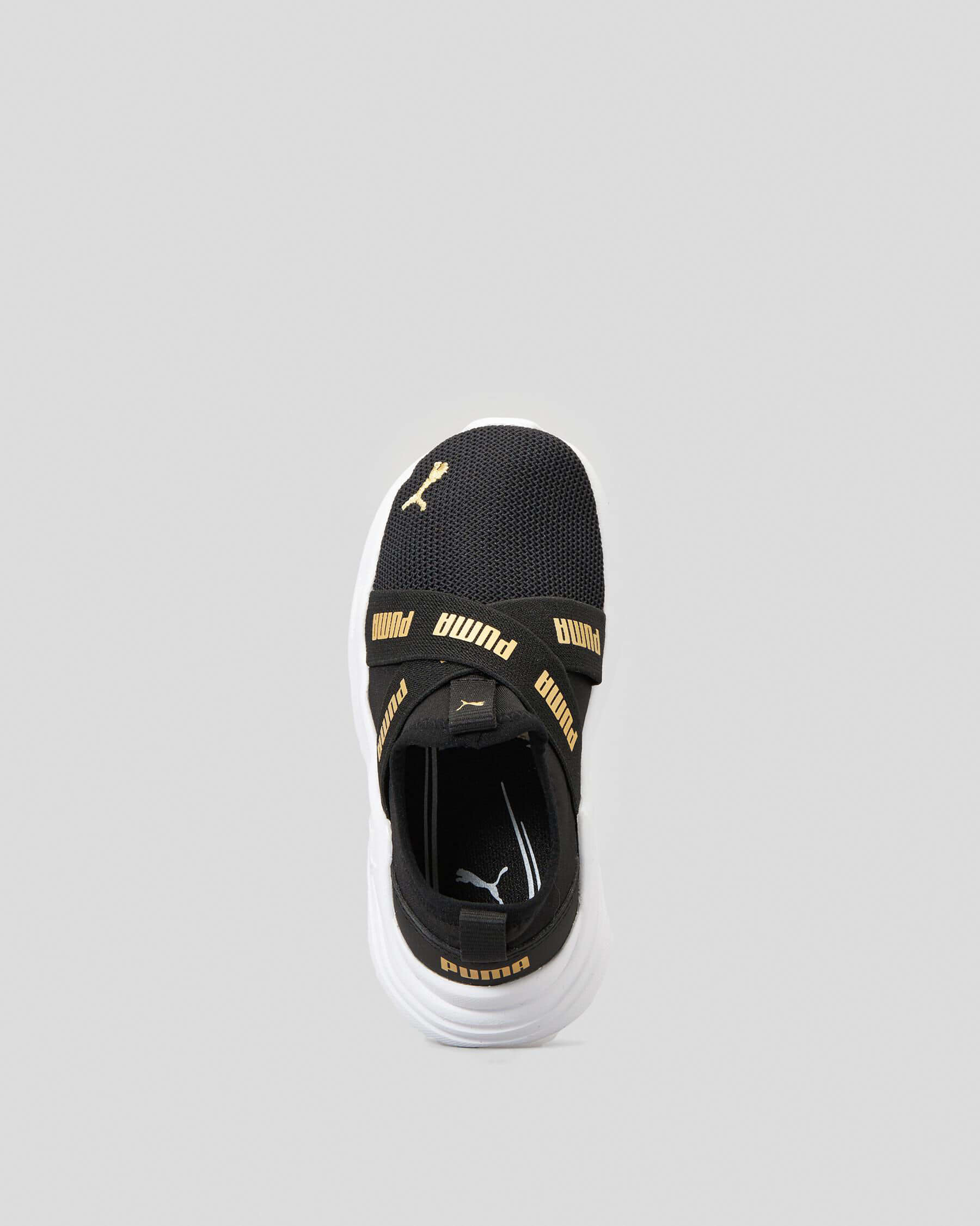 Black and clearance gold pumas xl