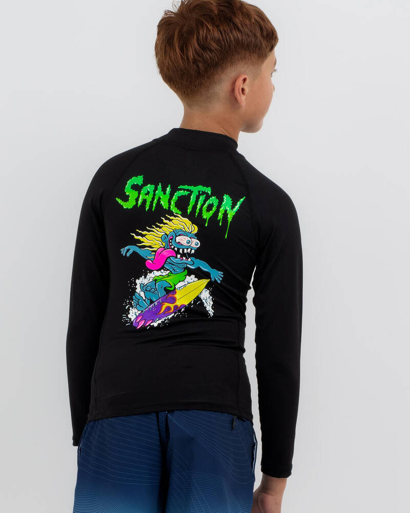 Sanction Boys' Gnarly Long Sleeve Rash Vest for Mens