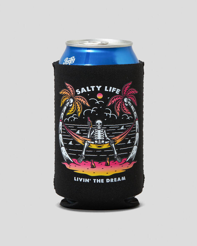 Shop Salty Life Living The Dream Stubby Cooler In Black Fast Shipping And Easy Returns City 0385