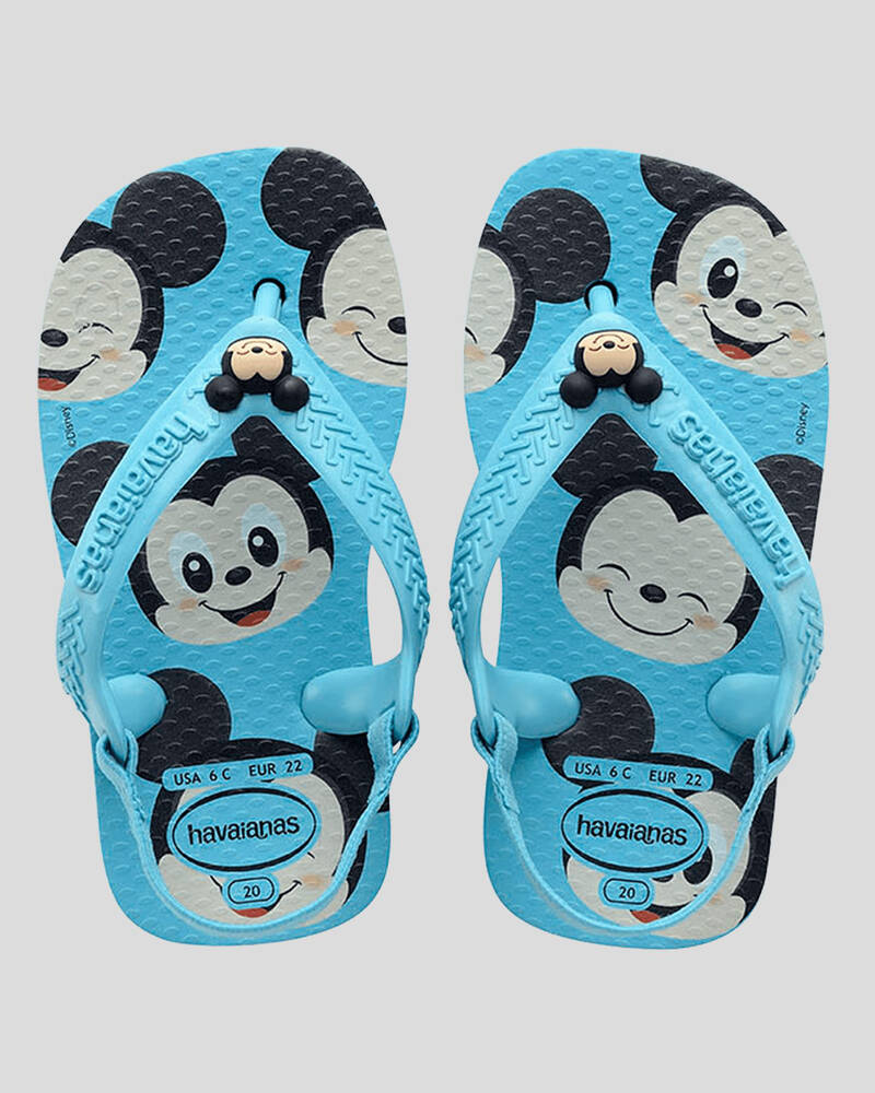 Shop Havaianas Toddlers' Disney Classic Thongs In Blue - Fast Shipping ...