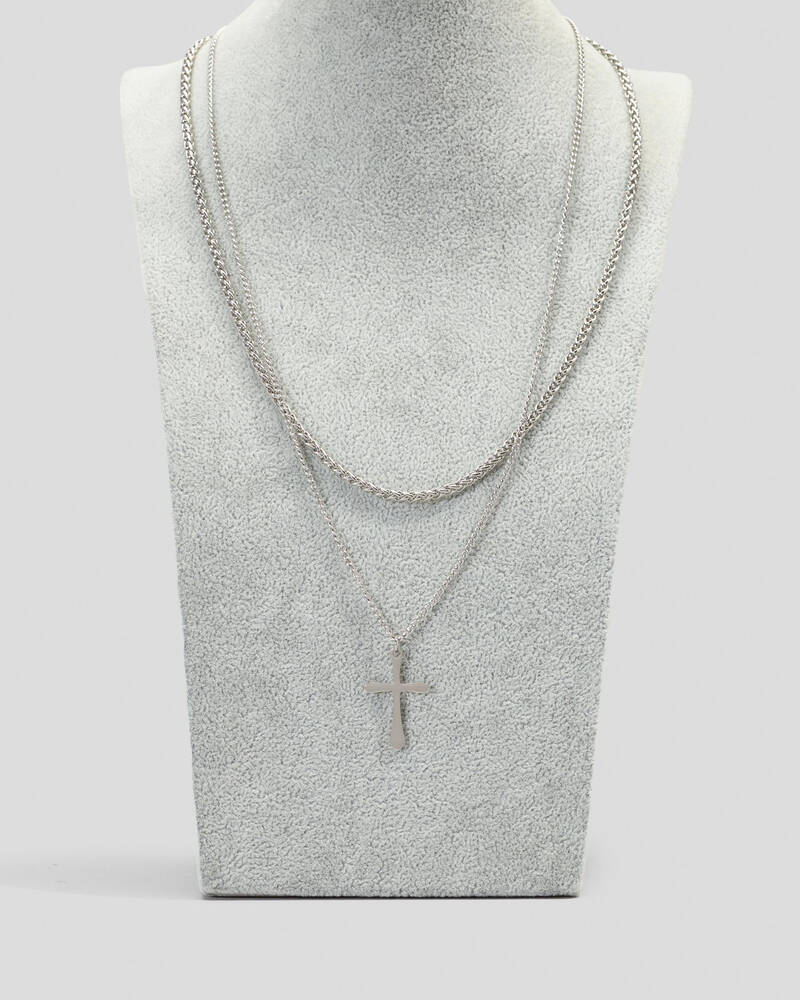 REPUBLIK Combo Cross Necklace for Mens