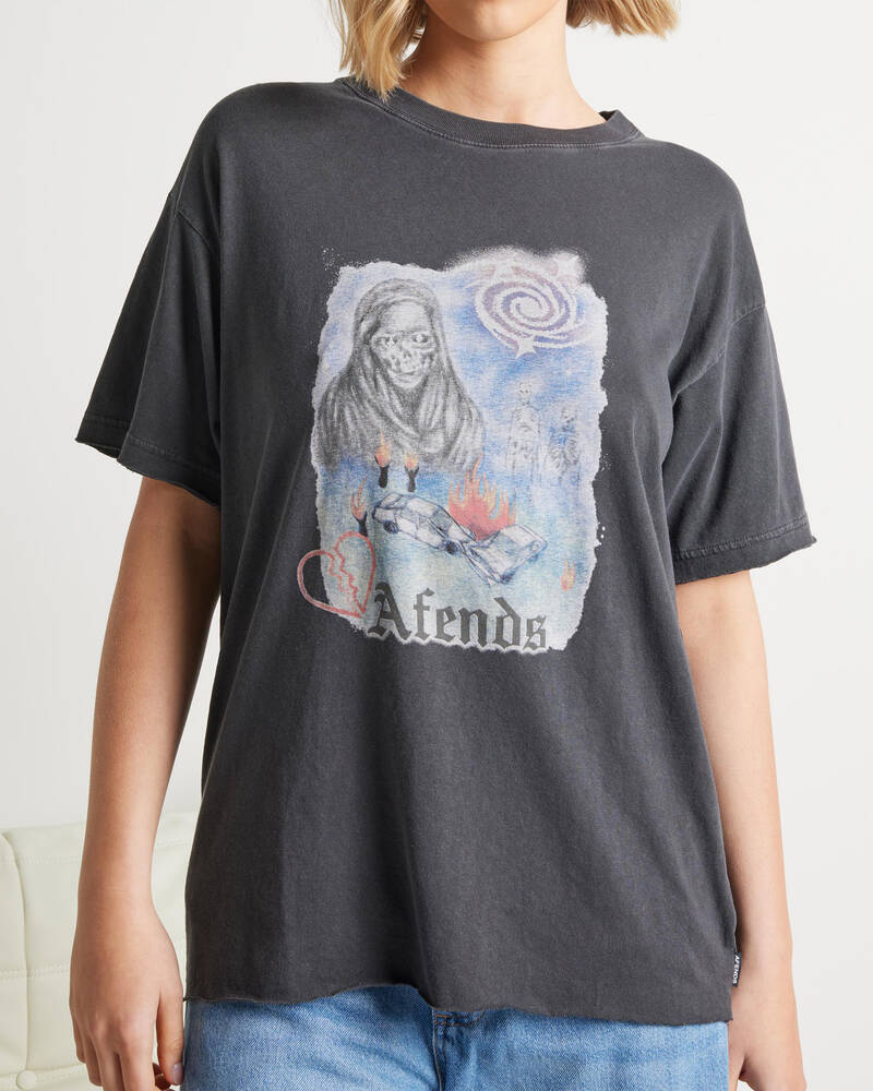 Afends Nirvana Hemp Oversized T-Shirt for Womens