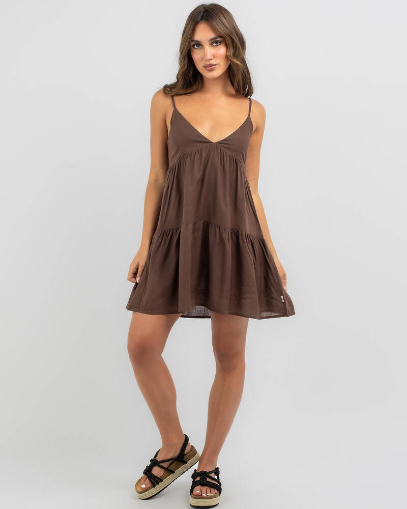 Rhythm Classic Tiered Mini Dress for Womens