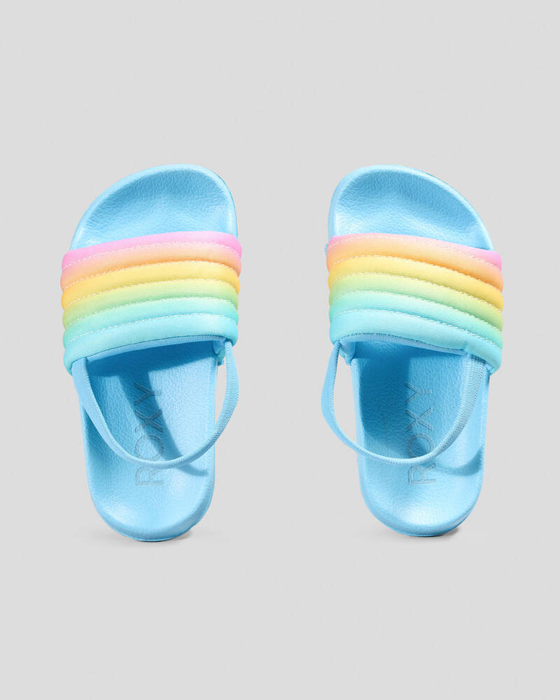 Roxy Toddlers' Slippy Ribbed Slides for Womens