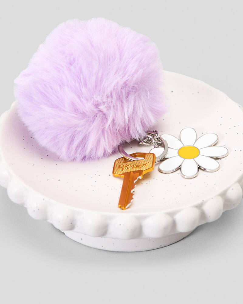 Karyn In LA Daisy Pom Keyring for Womens