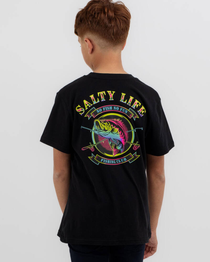 Salty Life Boys' Fishing Club T-Shirt for Mens