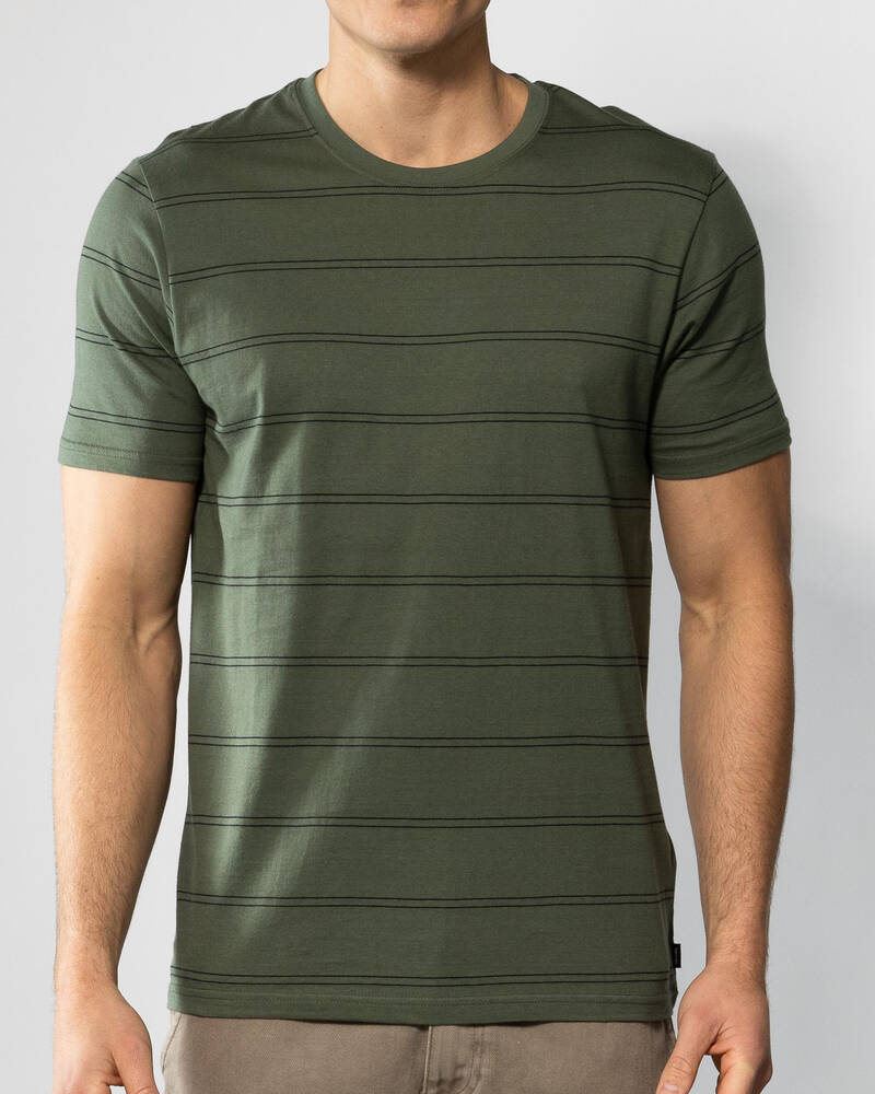 Rip Curl Plain Stripe T-Shirt for Mens