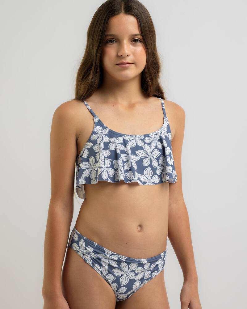 Roxy Girls' Drifter Floral Flutter Bikini Set for Womens