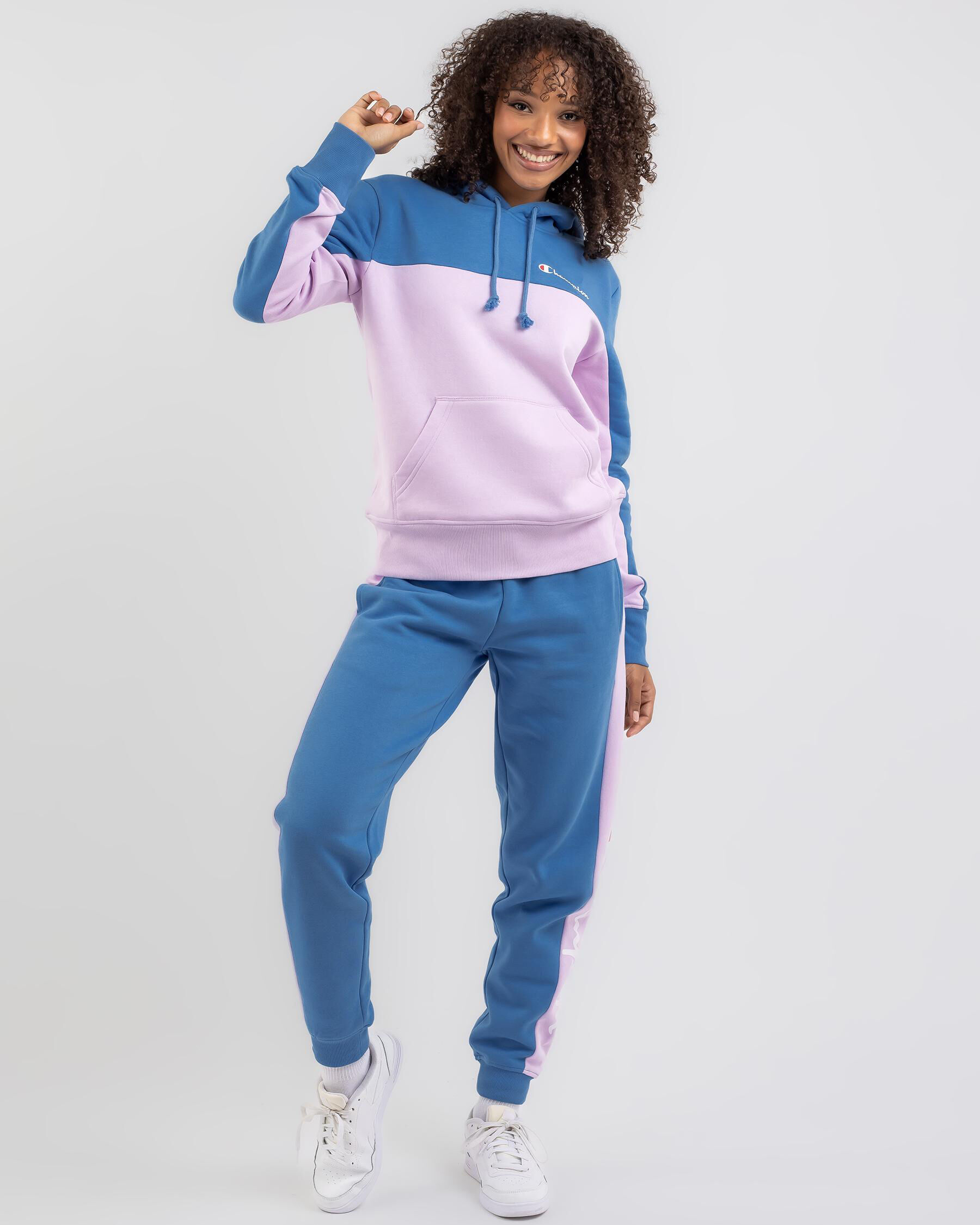 Womens colour shop block hoodie