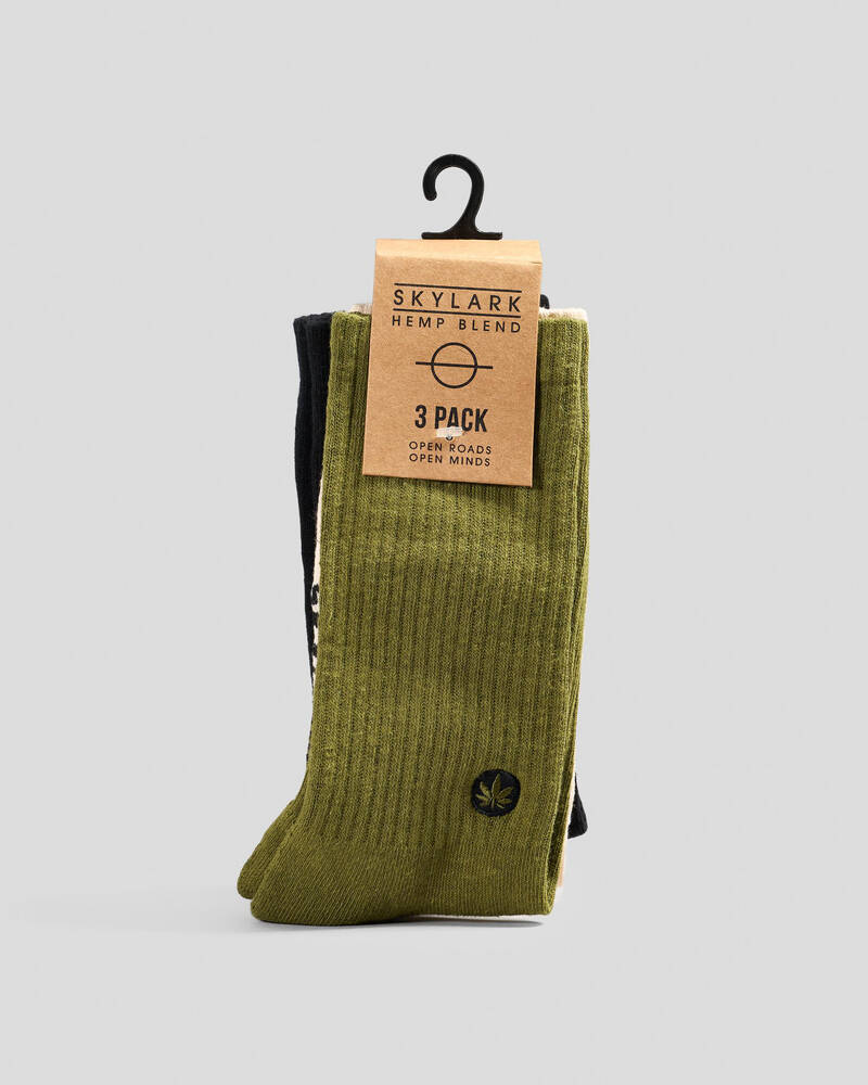 Skylark 420 Hemp Socks 3 Pack for Mens