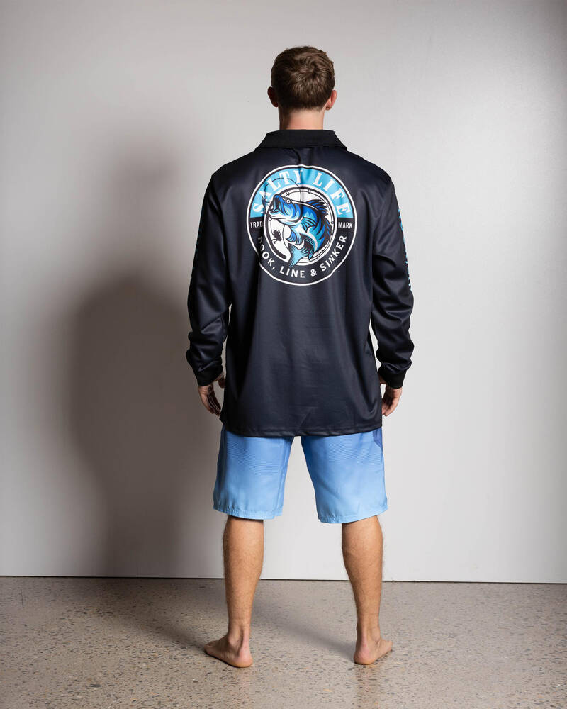 Salty Life Get Hooked Fishing Jersey for Mens