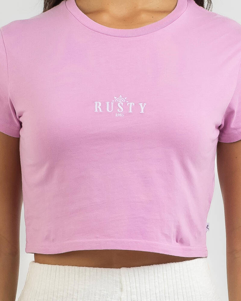 Rusty Sunrise Baby Tee for Womens