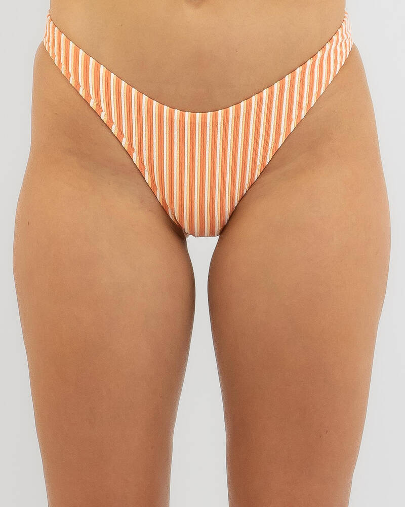 Rhythm Sunbather Stripe High Cut Bikini Bottom for Womens