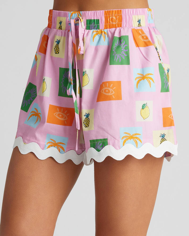 YH & Co Flamingo Shorts for Womens