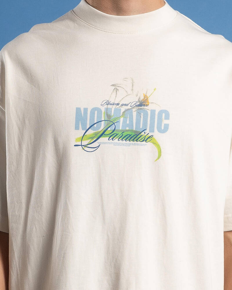 Nomadic Paradise Lily Heavy Street T-Shirt for Mens