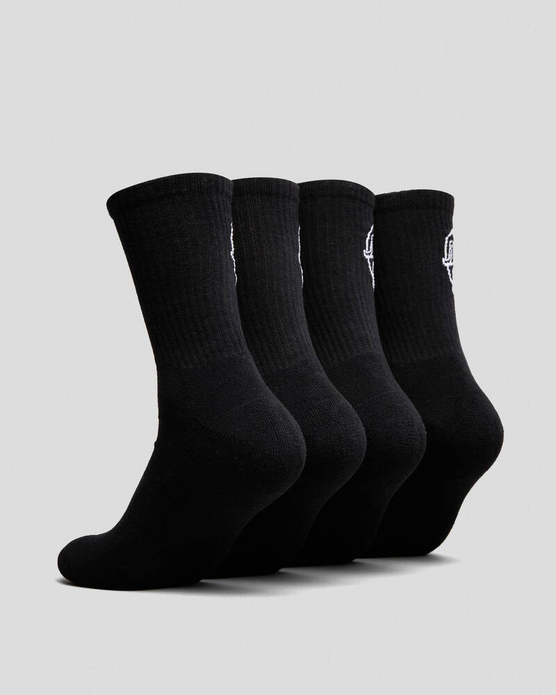 Santa Cruz Opus Dot Crew Socks 4 Pack for Mens