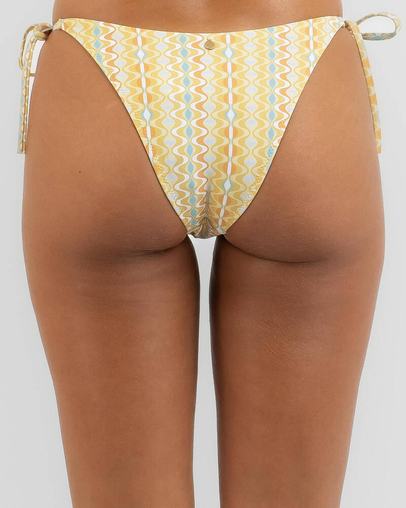Rhythm Sunray Tie Side Bikini Bottom for Womens