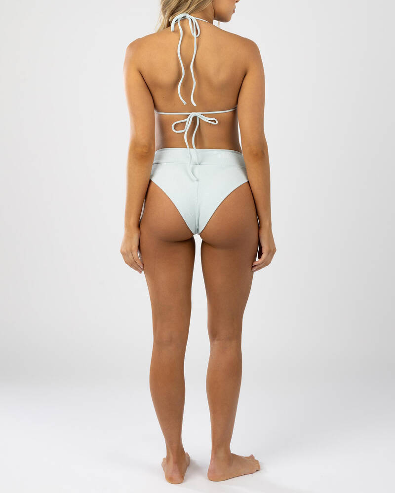 RVCA Maisey High Rise Cheeky Bikini Bottom for Womens