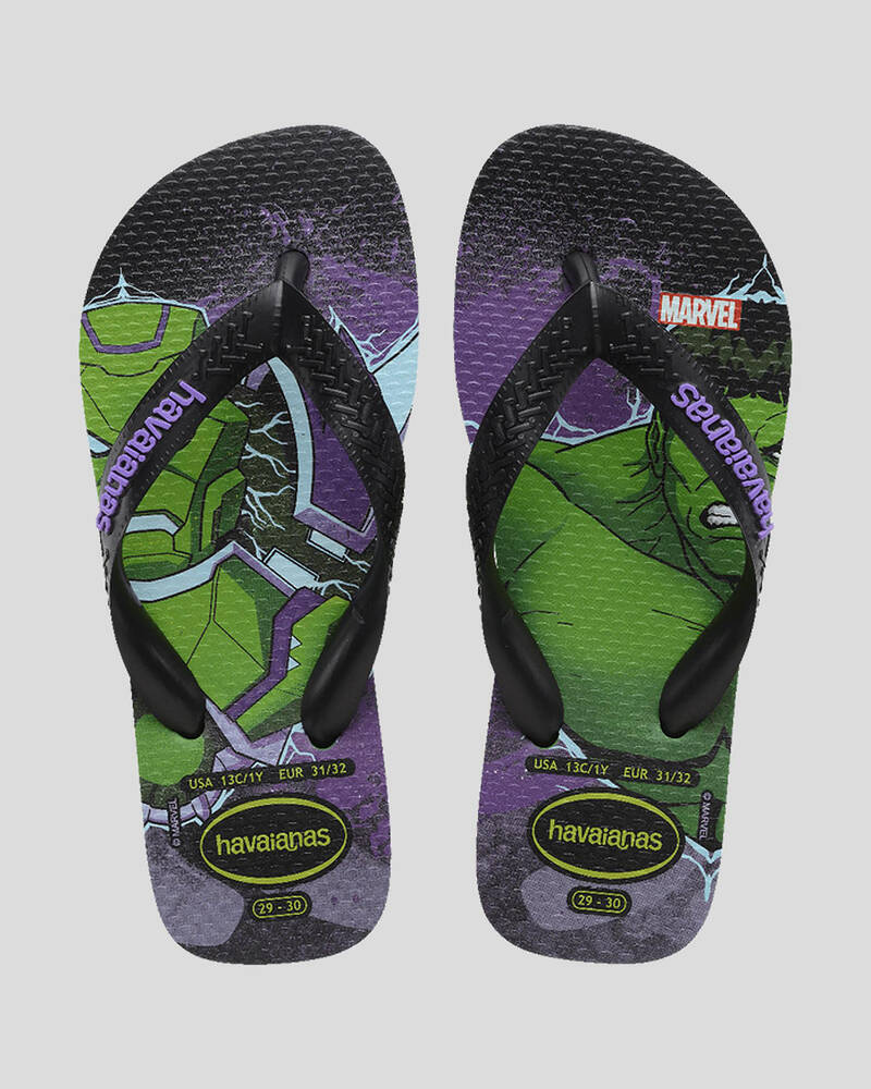 Havaianas Kids' Marvel Hulk Thongs for Mens