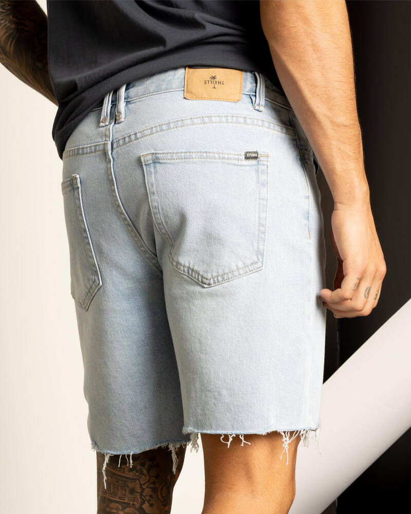 Thrills Bones Denim Shorts for Mens