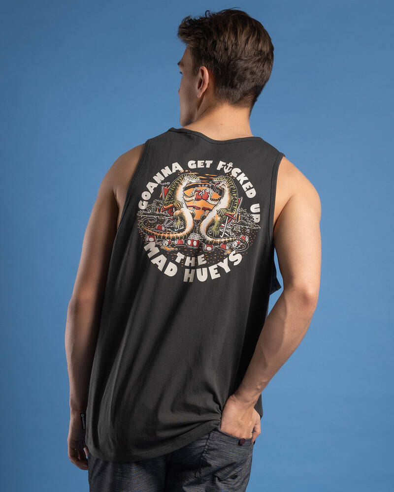 The Mad Hueys Goanna Get Fkd Up Singlet Tank for Mens