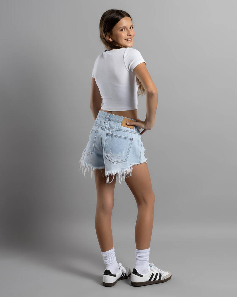 DESU Girls' Cyrus Micro Denim Shorts for Womens