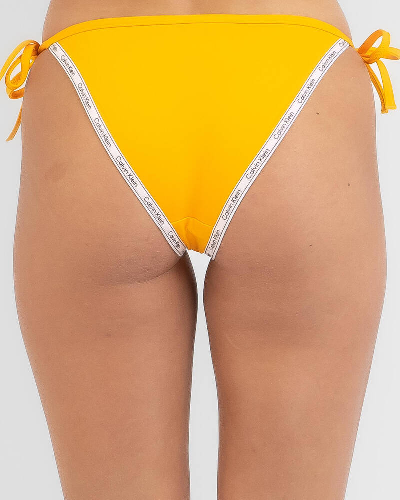 Logo Tape String Bikini Bottom