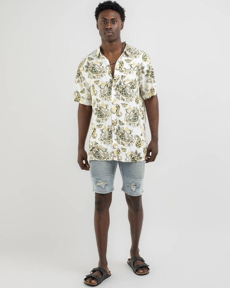 Lucid Paisley Short Sleeve Shirt for Mens