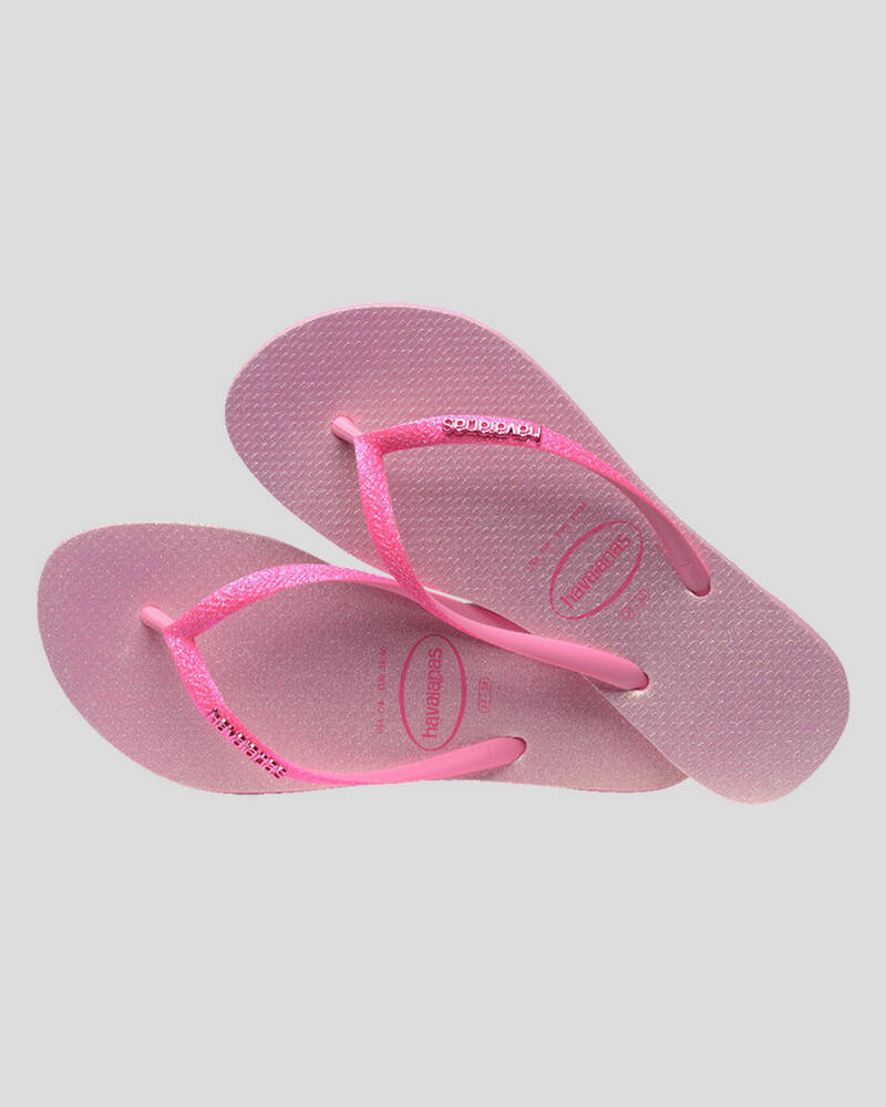 Havaianas Slim Glitter Iridescent Thongs for Womens