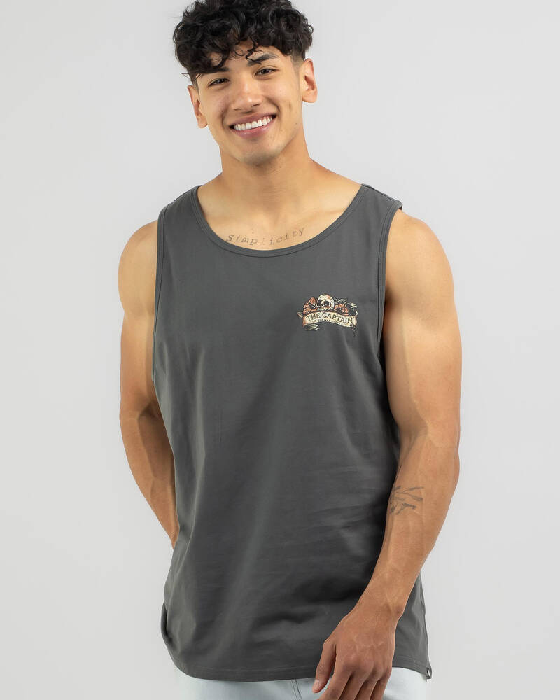 The Mad Hueys Captain Compass Singlet for Mens