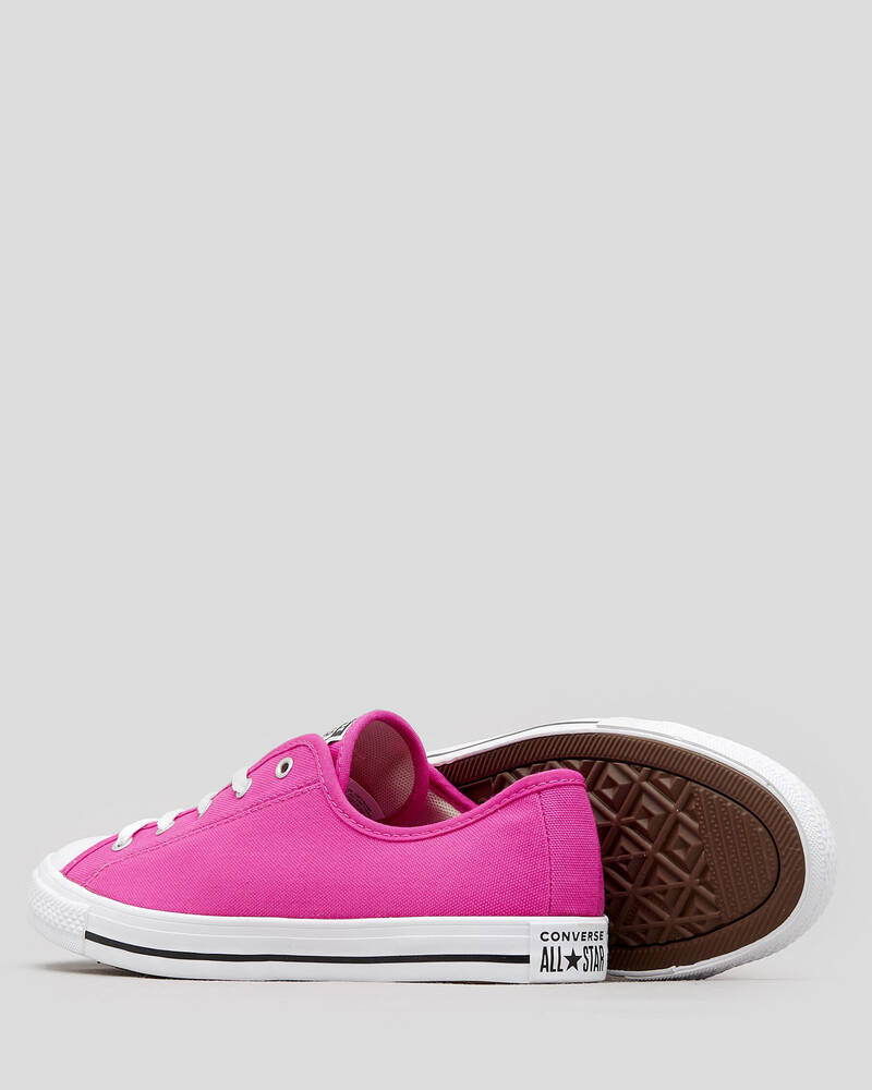 Converse Womens Chuck Taylor All Star Dainty Shoes In Hyper Magenta ...