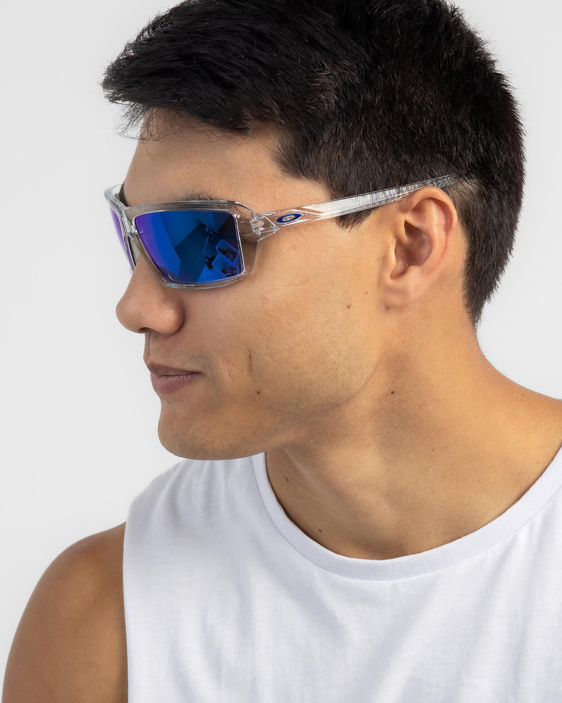 Oakley sliver polished clear sapphire clearance iridium