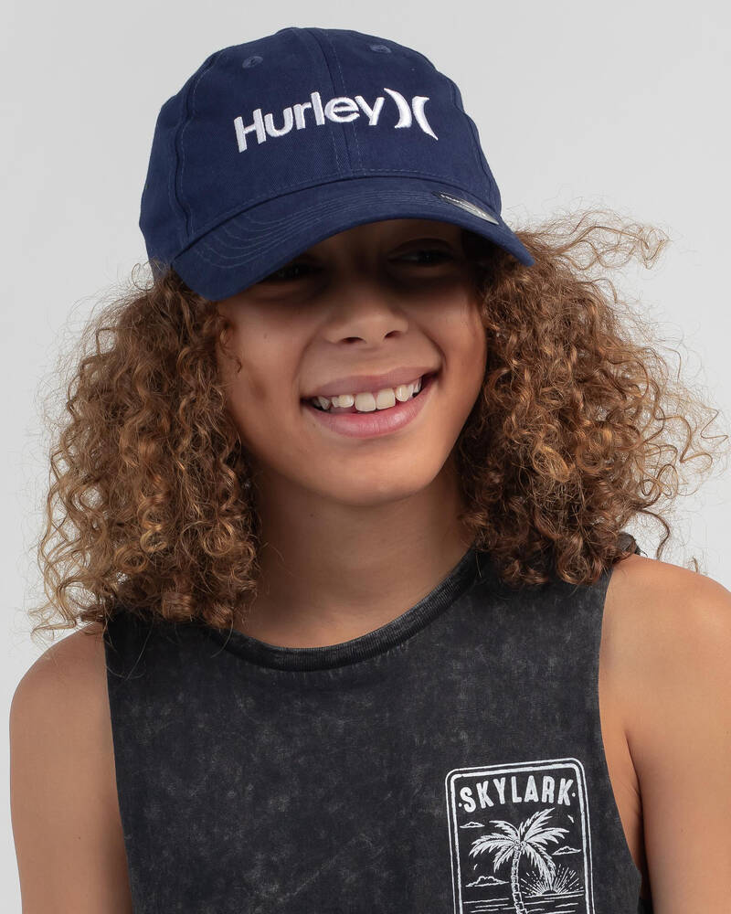 Shop Hurley Boys' Core One And Only Cap In Midnight Navy - Fast ...