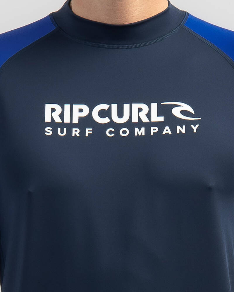 Rip Curl Shock UPF Short Sleeve Rash Vest for Mens