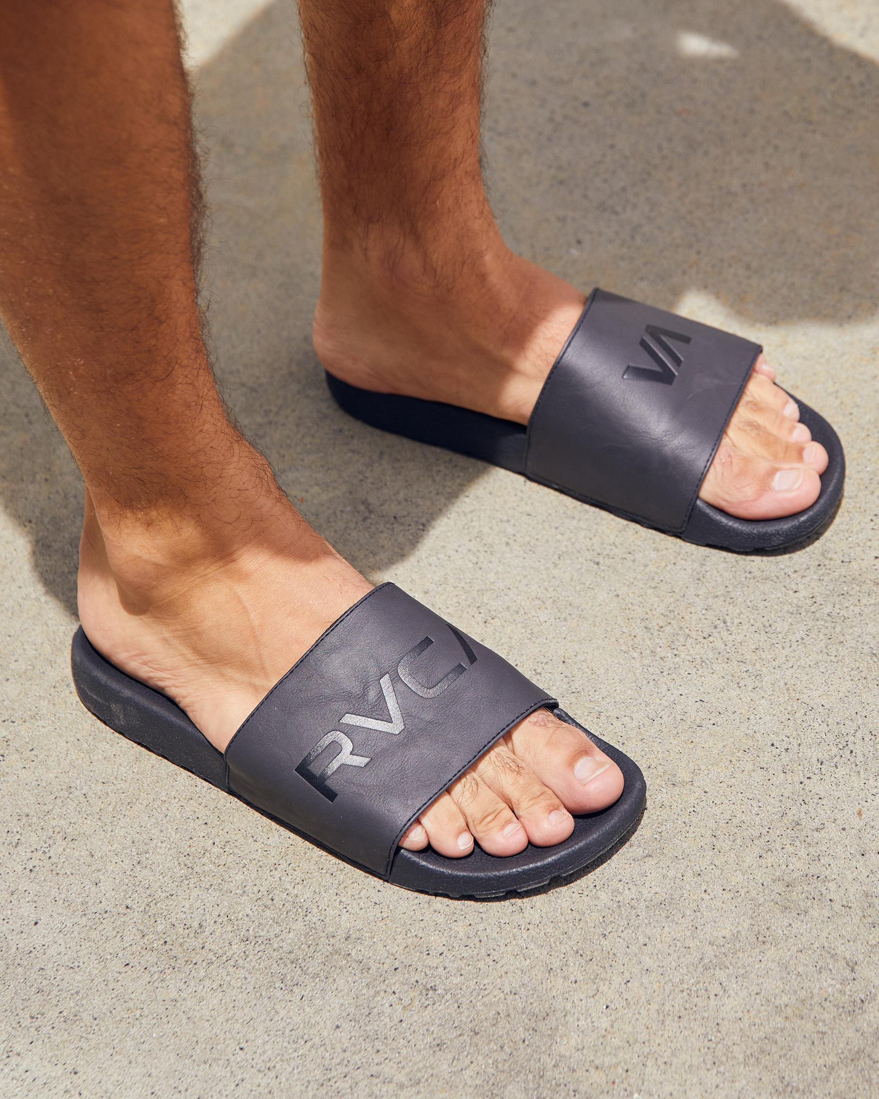 Mens slides on on sale sale