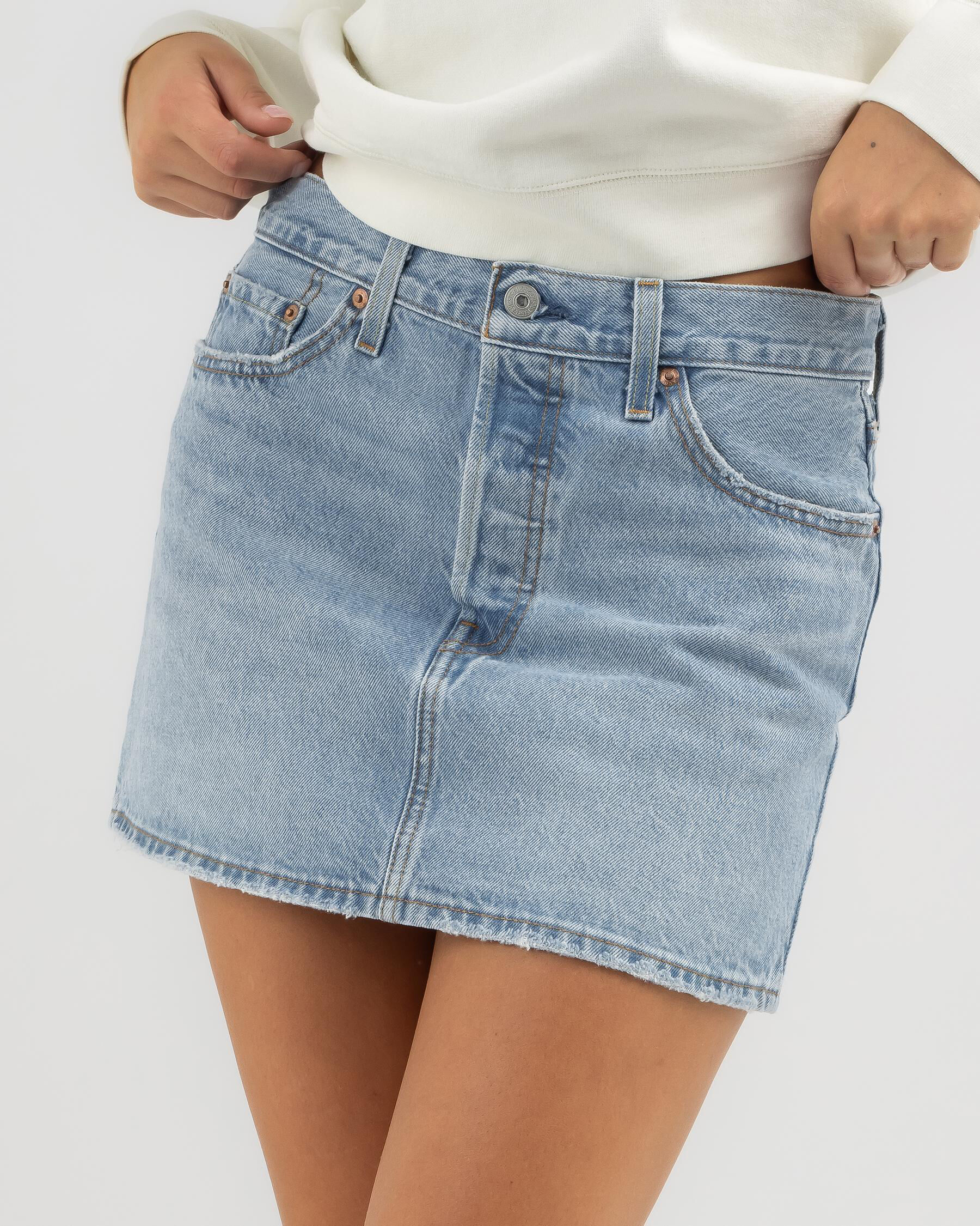 Denim skirt city clearance beach