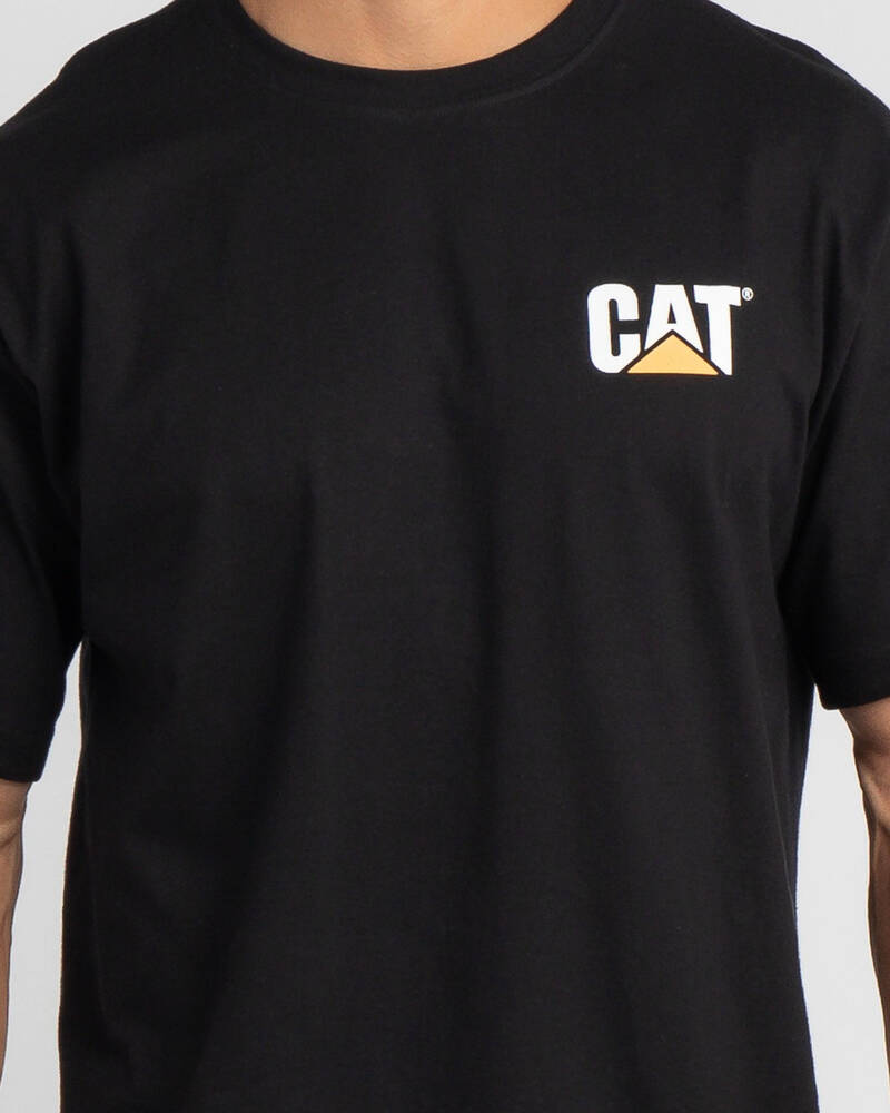 Cat Trademark Logo T-Shirt for Mens