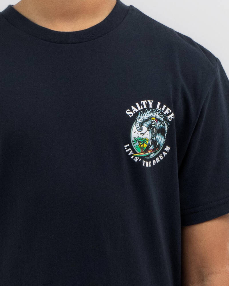 Salty Life Boys' Barrelled T-Shirt for Mens