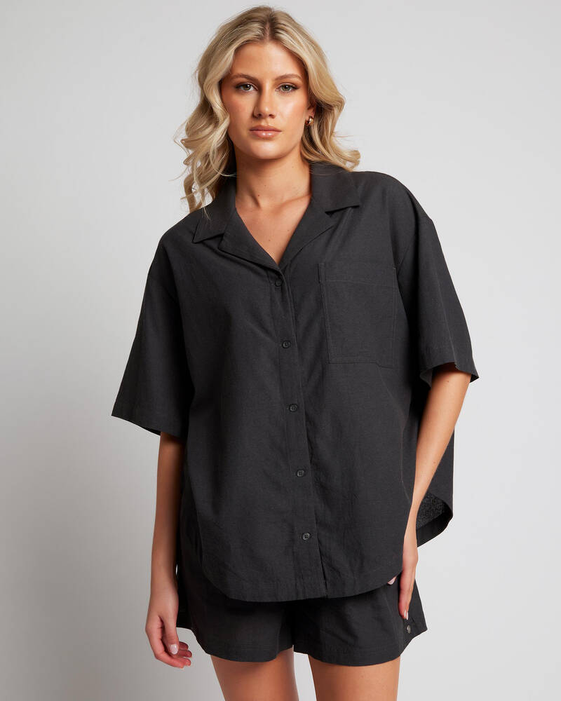 Roxy Bisous Oversized Shirt for Womens