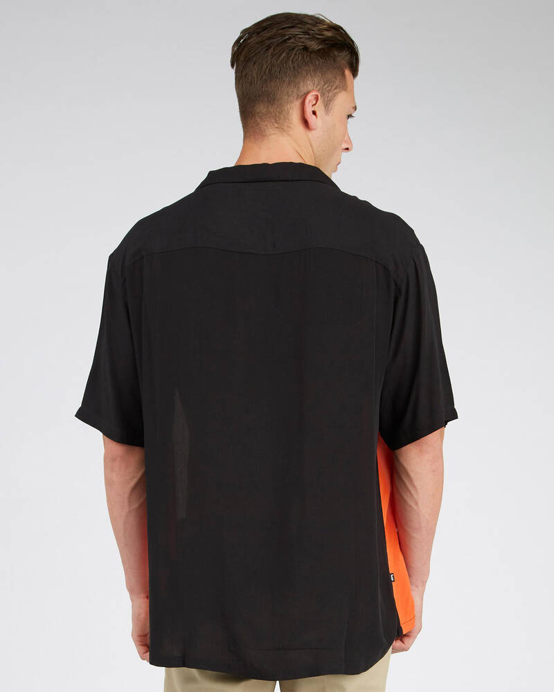 Stussy Solid Panel Short Sleeve Shirt for Mens